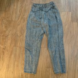 Vintage High Waisted 80s Acid Wash Jeans 10