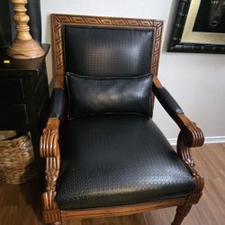  Twin Leather Chairs 
