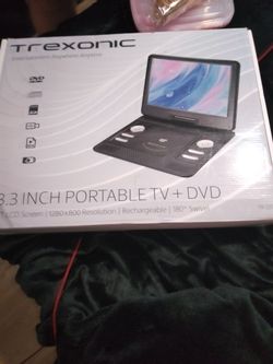 Trexonic 13.3 inch portable tv+ dvd player