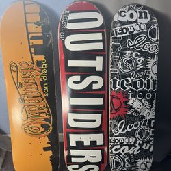 $50 Each Or Best Orphanage, Icon, And Outsiders Skateboards