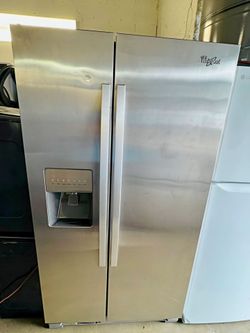 Whirlpool Stainless Steel Side-by-Side Refrigerator - OBO / Negotiable Price