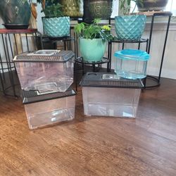 Set Of 4 Critter Carriers Plastic