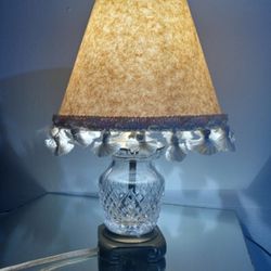 Vintage Waterford Crystal Nightlight Portable Lamp 11" - EB