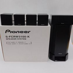 Pioneer S-FCRW3100-K SPEAKER SYSTEM Front speaker x 2. Suturouter x1 Center speaker ×1, Surround speaker x2 )
