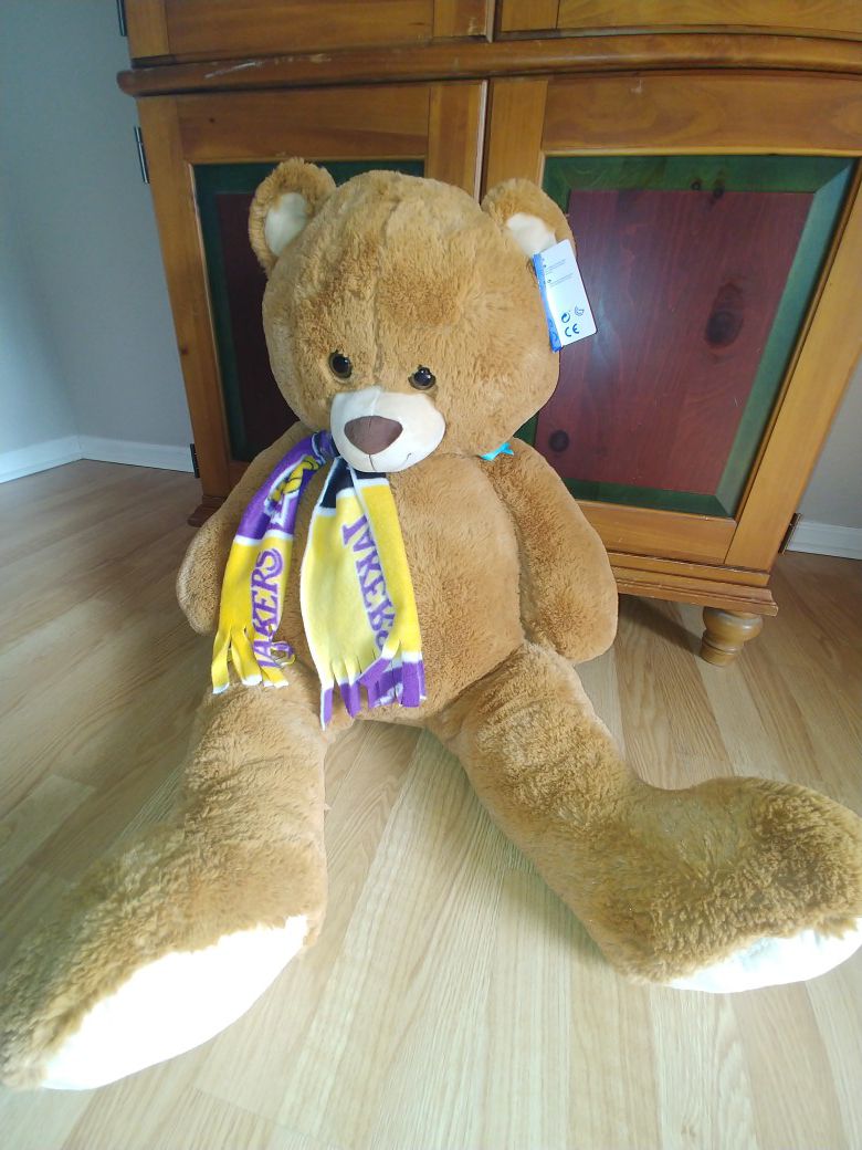 Brand New Lakers Large Stuffed Teddy Bear