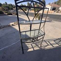 Dining Table And Bakers Rack Set 