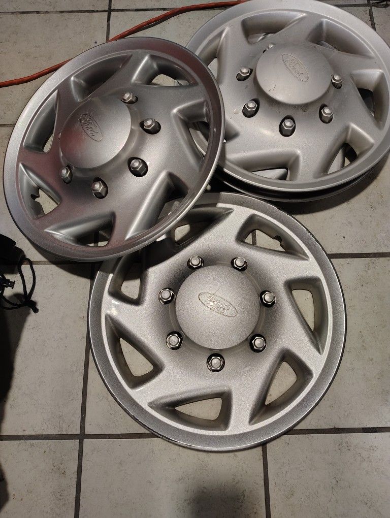 SET OF 4 FORD ECONLINE 16" OEM FACTORY HUBCAPS