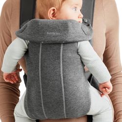 BabyBjörn Baby Carrier Mini, Dark Gray, 3D Jersey Infant Carrier 