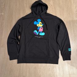 Size Large - Disney Mickey Mouse Neff Black Hoodie - Disneyland Streetwear Hype Supreme Style