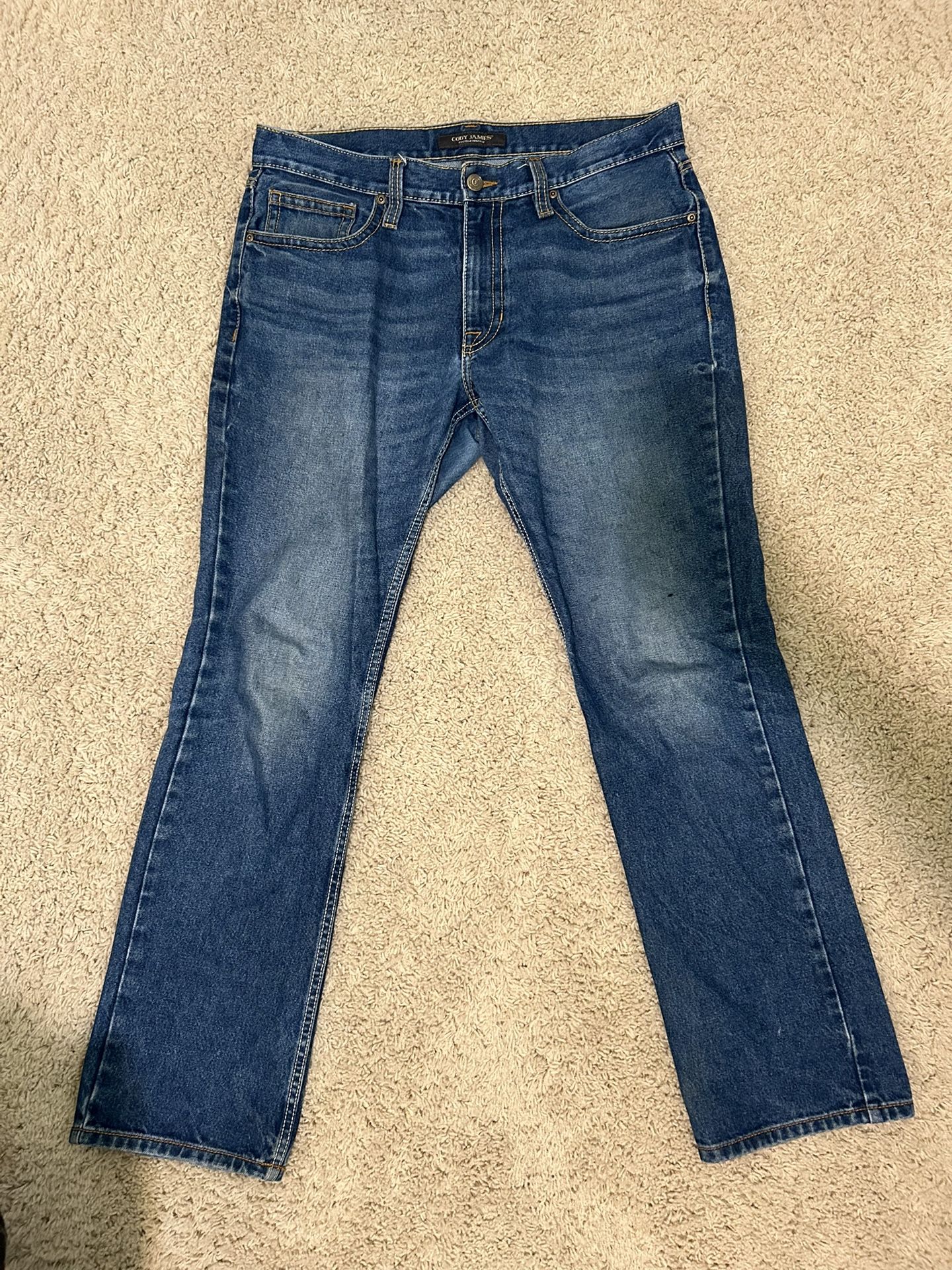 Men’s Cody James Boot Barn Slim Fit Dark Wash Bootcut Jeans 36x34