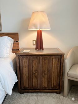 Two beautiful wood mcm vintage  side tables