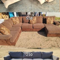 Couches, Recliners And Queen Bed Frame 