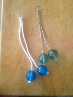 Rare highly collectible wacky klackers knockers balls on string