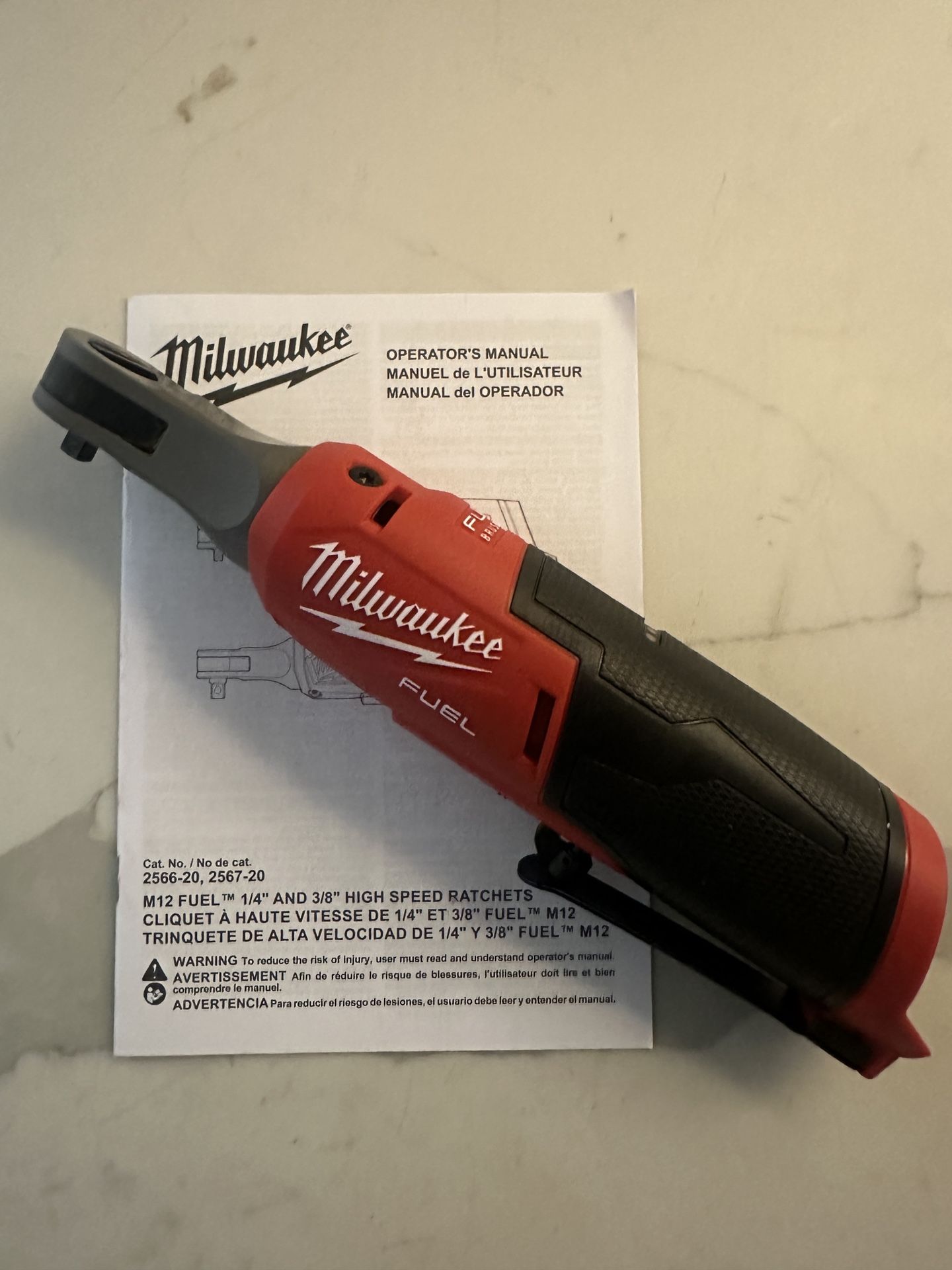 Milwaukee M12 Fuel 1/4” High-speed Ratchet