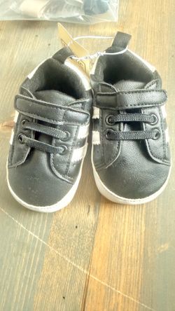 Baby Boys Girls Retro Sneakers Pu Leather Rubber Sole Walking Shoes Toddler Non-Slip First Walkers Infant Slippers Crib Shoes