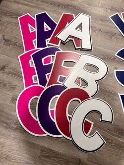 Yard sign letter/numbers