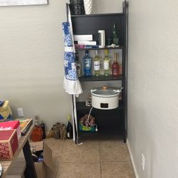Moving sale- set of 2 black ikea shelves