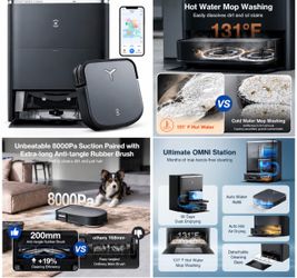 ECOVACS DEEBOT X2 OMNI Robot Vacuum & Mop – $300
