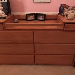 Dresser with changing table