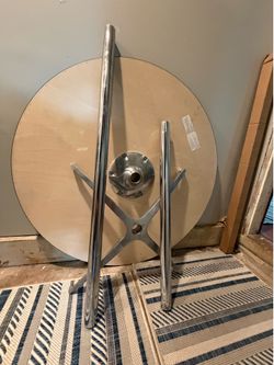 36” Diameter Portable Round Adjustable Height  Cocktail Table