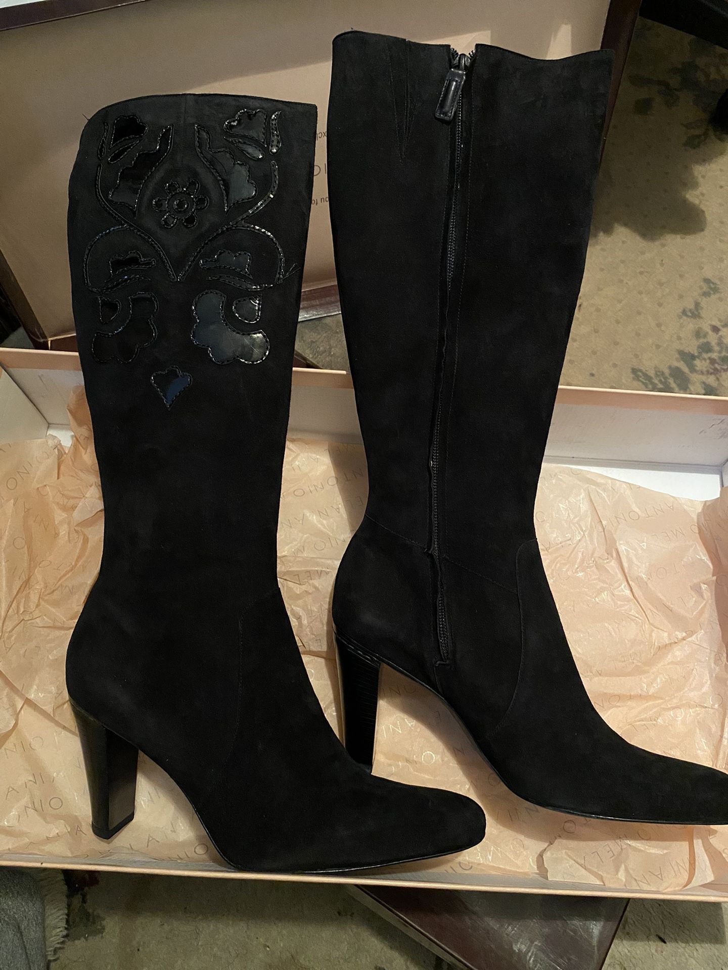 New** Women's Antonio Melani Leather Boots 
