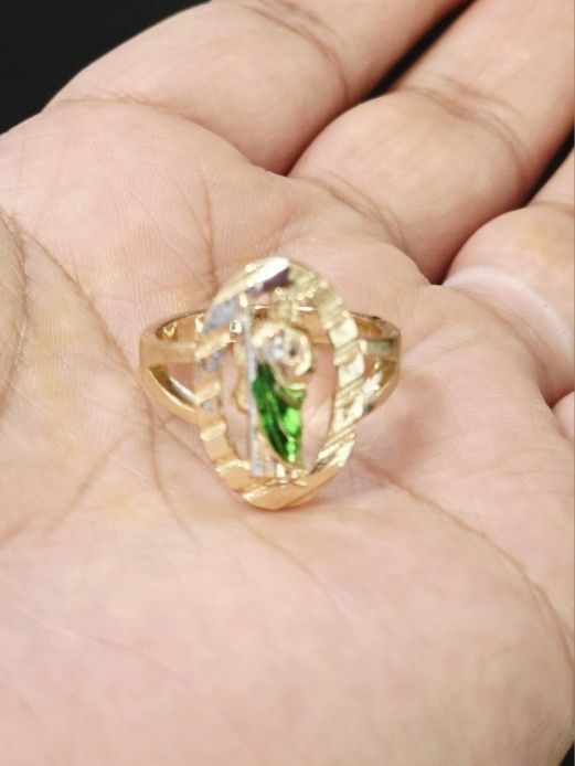 14k Gold Plated Saint Jude Ring