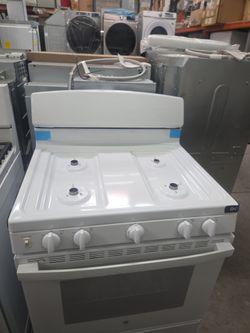 GE 4 Burners Gas Range White new