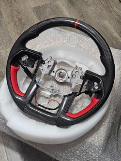 BRAND NEW 2022-2026 Toyota Tundra Tacoma 4Runner Real Carbon Fiber Steering Wheel W/ Heated Function