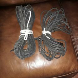 One 75 Foot Guitar Cord and One 100 Foot Mic Cord