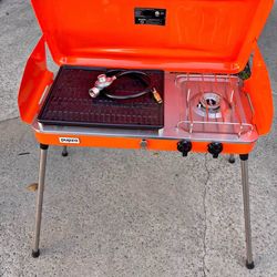 Brand New 20000 btu Propane Portable 2 Burners BBQ Grill Outdoor Camping Stove