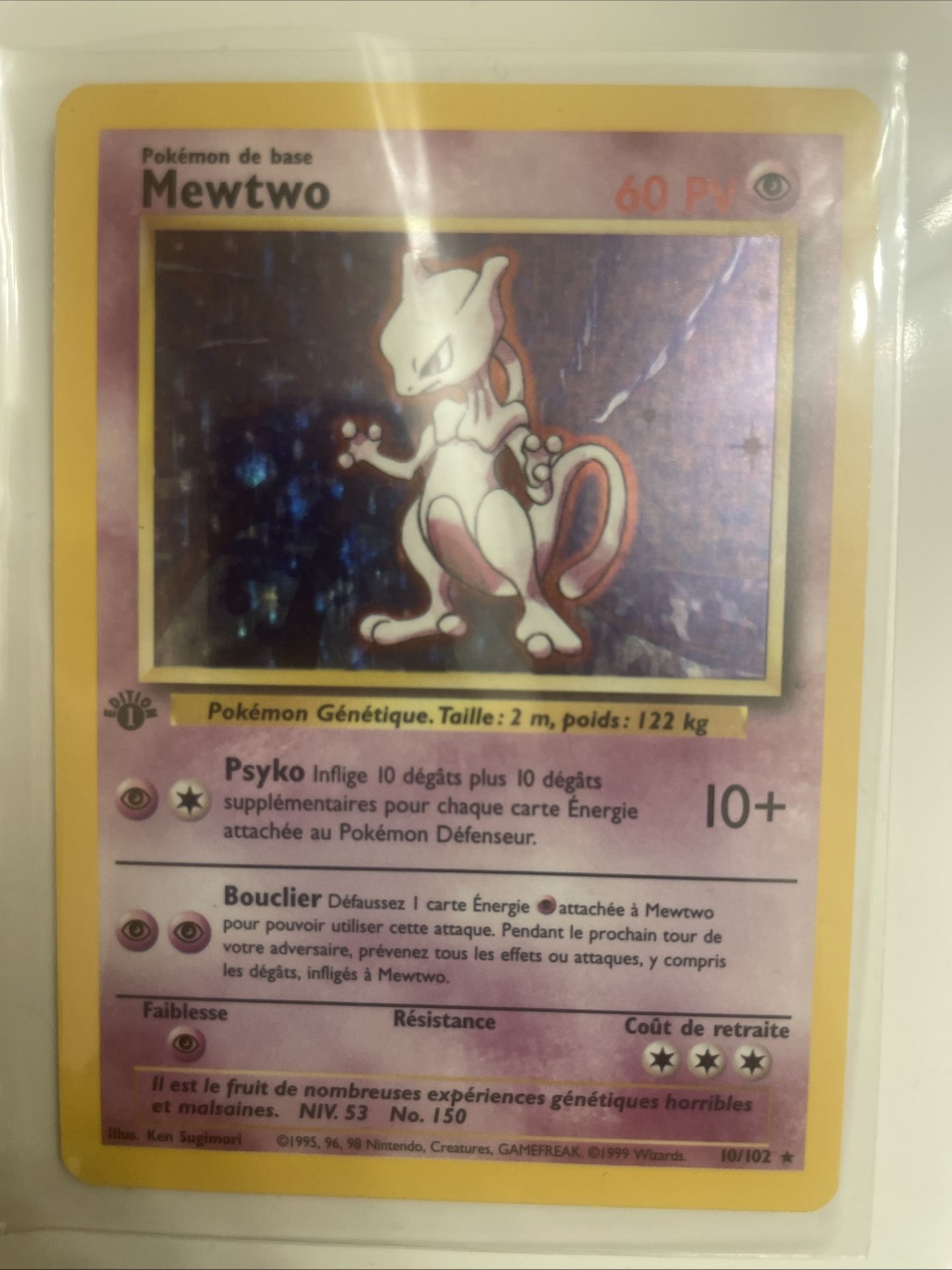1st Edition Mewtwo Excellent Condition 