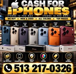 iPhone 12 Pro Max -18 Pro Max 256GB-2TB Locked/Unlocked Used/New