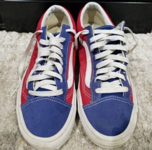 Van's Old Skool "Comfy Cush" Men's Shoe's Chilli Pepper-true Blue