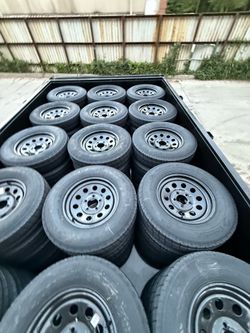 205/75R15 Tire on 5-Lug Rim