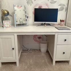 IKEA White Hemnes Desk
