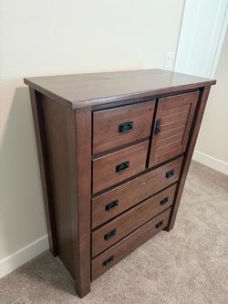 Rustic Wood Chest of Drawers and Dresser