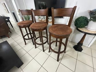 3 Wooden Chairs