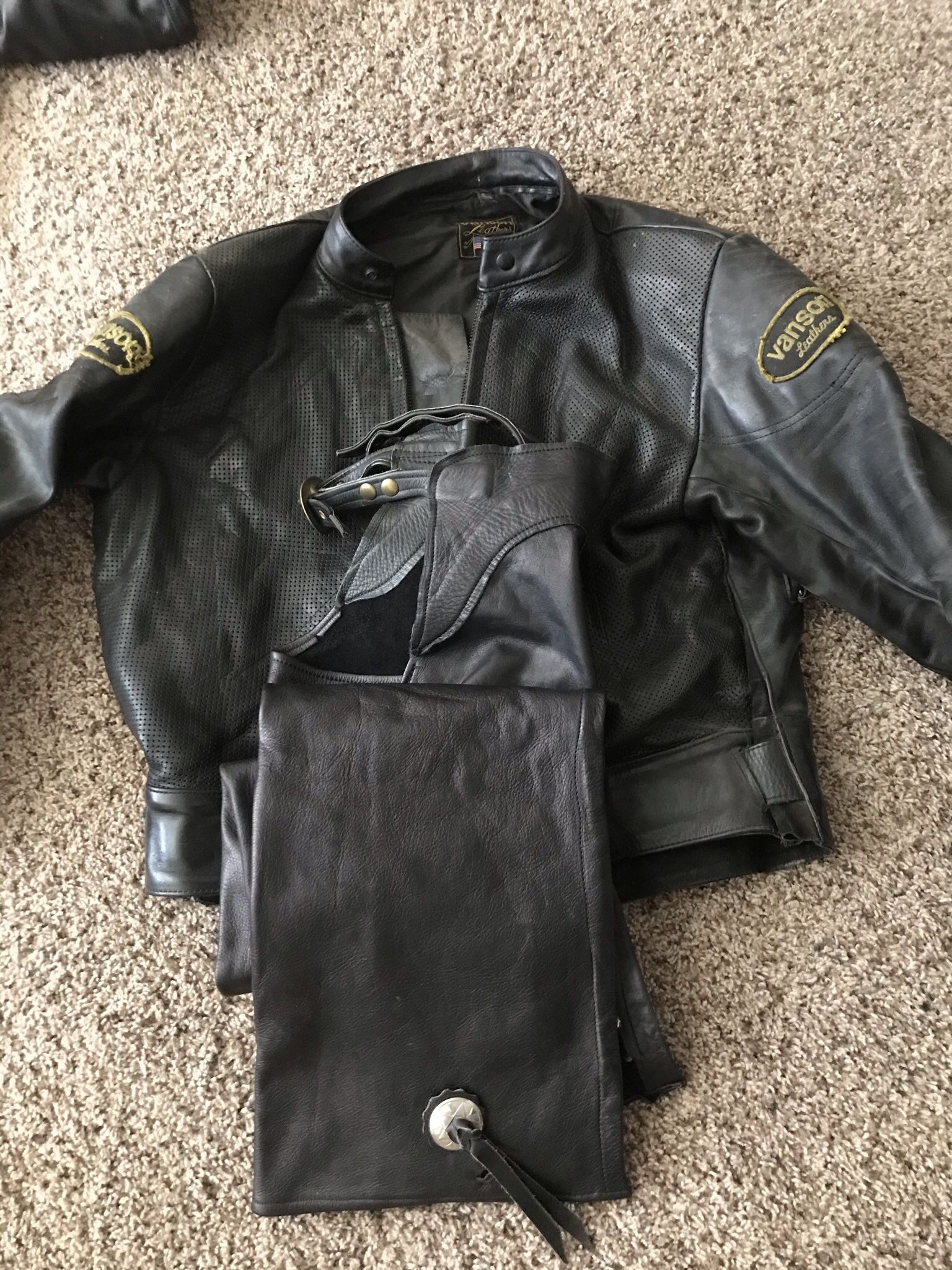 Leather Jackets And Chaps Make Offer!! Leather Chaps