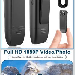 Body Camera, Mini Portable Camcorder, 1080P HD Sport Camera with Night Vision, Motion Detection, Wearable Bodycam for Policy Law Enforcement, Security