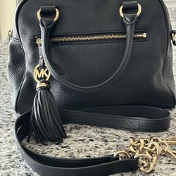Michael Kor 12” x 9” Black Cross Body Purse