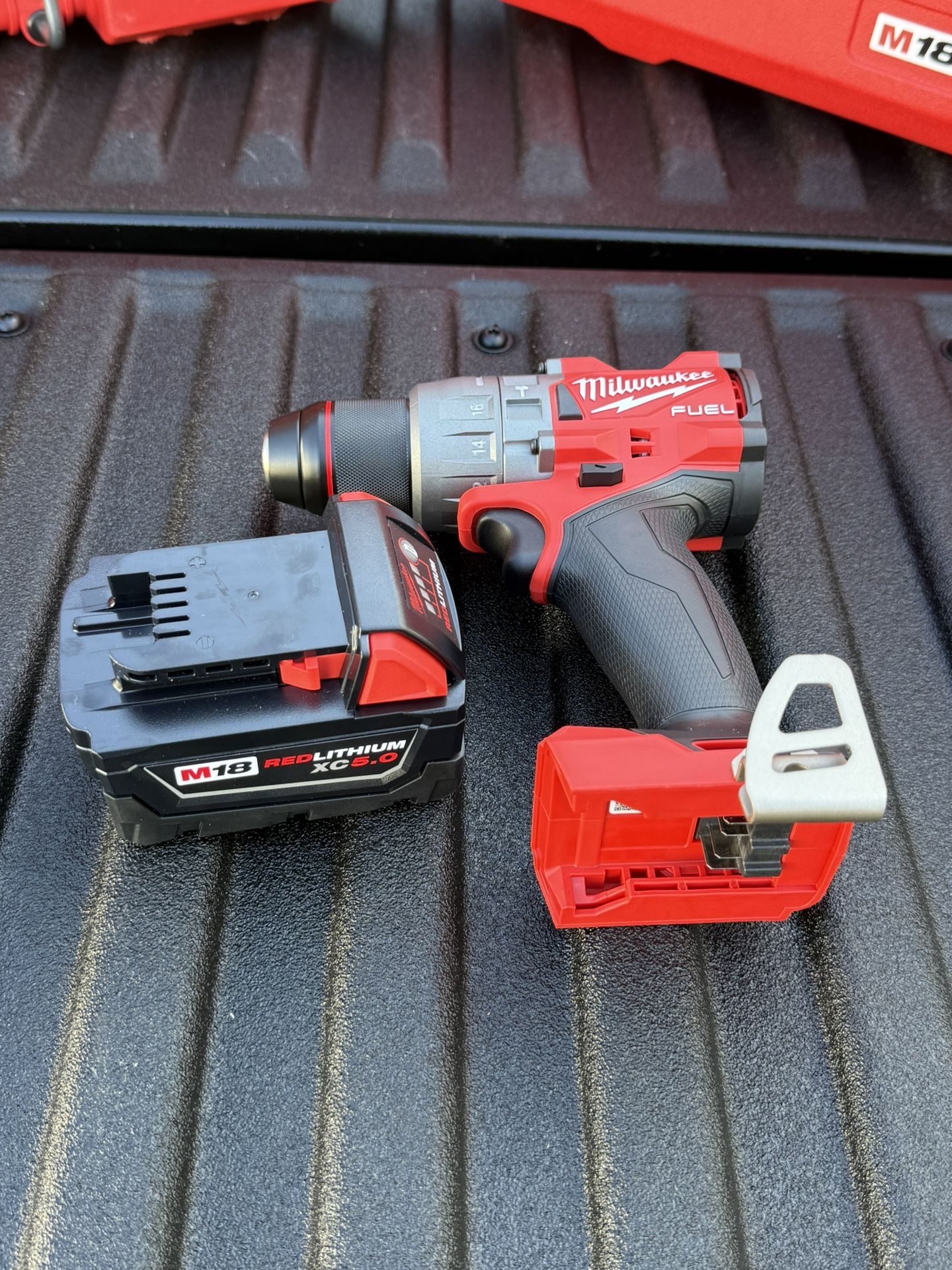 Milwaukee M18 FUEL Hammer Drill – $150 (tool only) or $180 with 5.0Ah battery