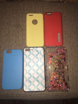 iPhone 6 and 7 plus cases $15