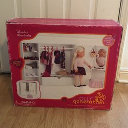 Our Generation Wooden Wardrobe American Girl
