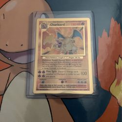 Pokemon Celebrations Ultra Premium Collection Gold Metal Charizard Card 4/102 