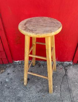 Solid Wood Bar Stool or plant stand
