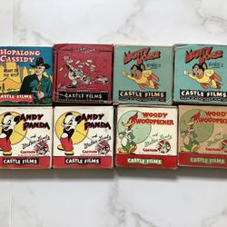 6 Vintage 16 mm castle cartoon films