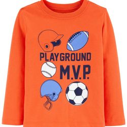 Carter's MVP Jersey long sleeve Boy Tee shirt