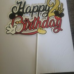 Mickey Mouse Happy Birthday Cake Topper  !!