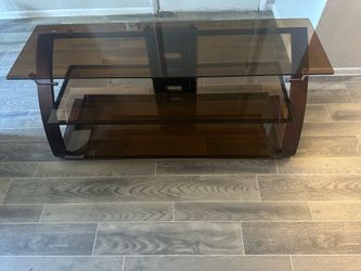 Glass 3 tier TV stand