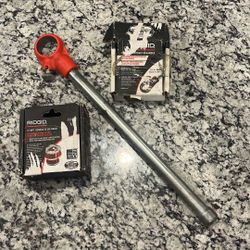 Rigid  Die Hard Ratchet & Handle w/ 1/2” NPT Complete Die Head